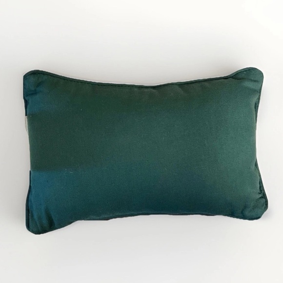 Santa Claus Tapestry Coming to town Holiday Christmas Pillow accent Red Green - Picture 5 of 9